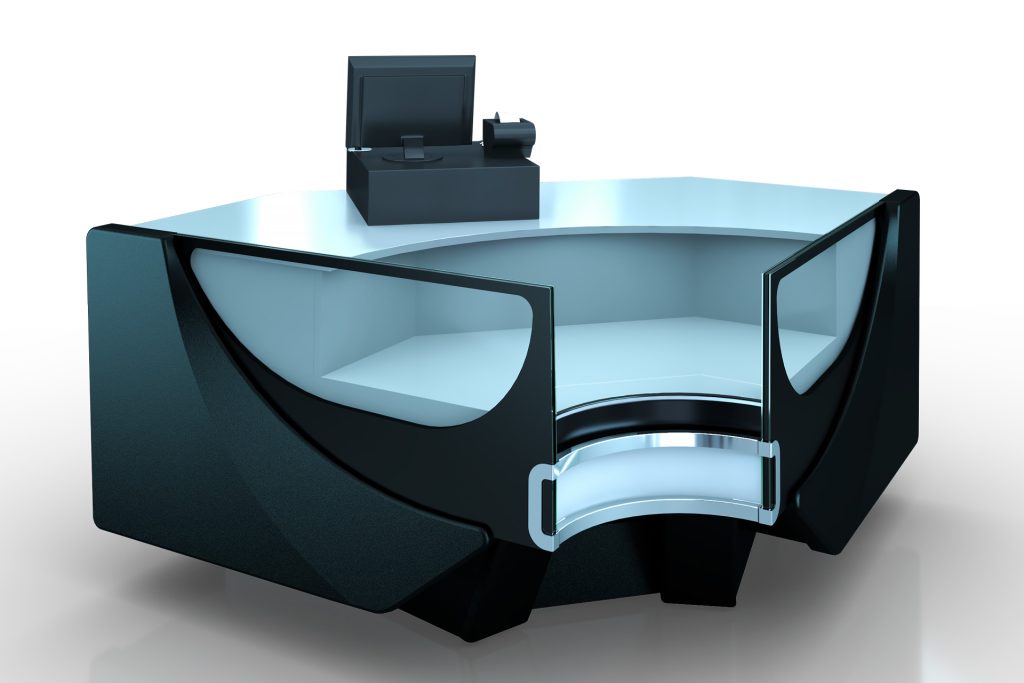 Missouri cold diamond NC 126 cash desk – angular elements